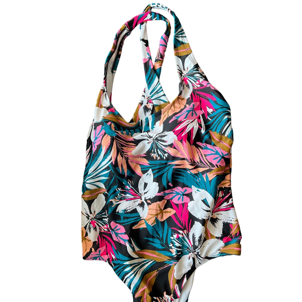 Kona Sol Women's Multicolor Twist Back One Piece Swimsuit - Size Small - NWT